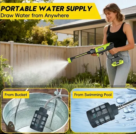 SEESE Cordless Pressure Washer battery